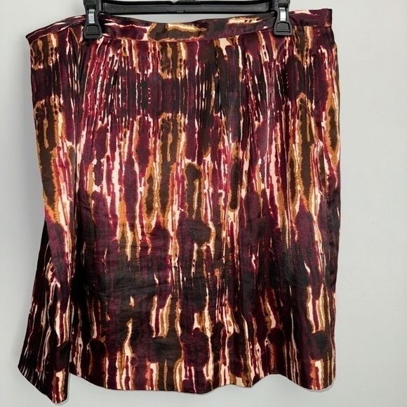 EUC Michael Michael Kors Watercolor Ombre Full Short Skirt Size 14 - Picture 7 of 8